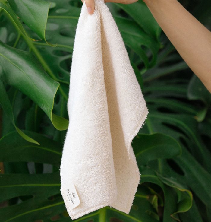 toalha facial: 100% algodão biológico