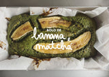 Bolo de Banana e Matcha