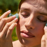 cogumelos gua sha aventurina verde - Ferramentas de Beleza - MPL beauty