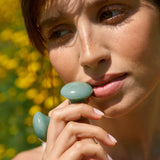 cogumelos gua sha aventurina verde - Ferramentas de Beleza - MPL beauty